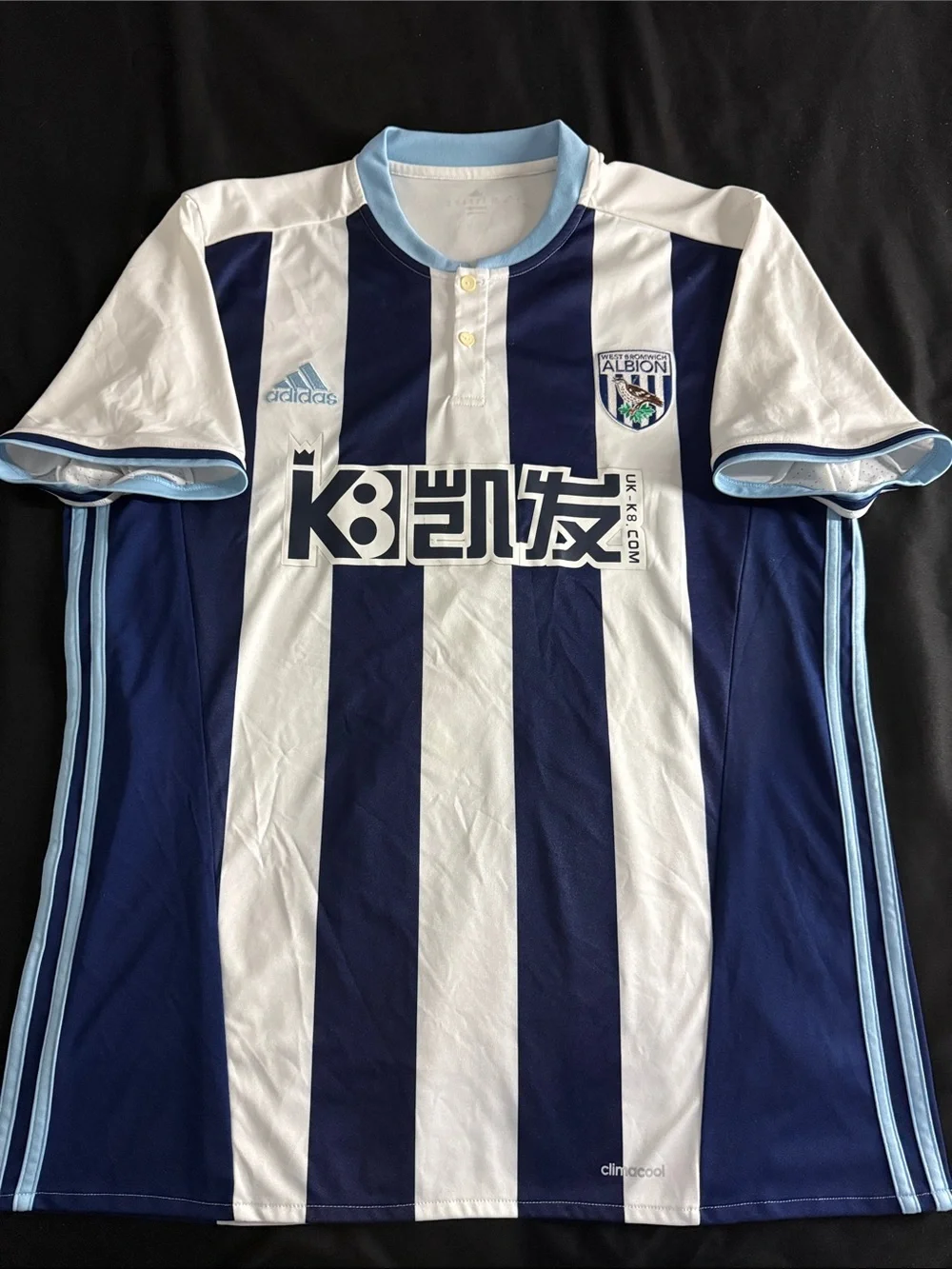 RARE 🏴󠁧󠁢󠁥󠁮󠁧󠁿 West Bromwich Albion 2016-17 Adidas Home Premier League Jersey